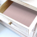 THE MASTER HERBALIST Wipe Clean Drawer Liners Polka Dot Wipe Clean & Unscented Drawer Liners in a PINK POLKA DOT Design