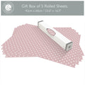 THE MASTER HERBALIST Wipe Clean Drawer Liners Polka Dot Wipe Clean & Unscented Drawer Liners in a PINK POLKA DOT Design